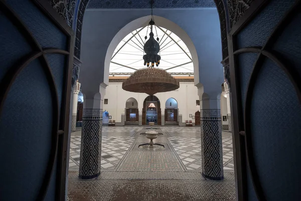Marrakech Maroko Ledna 2019 Interiér Muzea Marrákeši Paláci Dar Menebhi — Stock fotografie