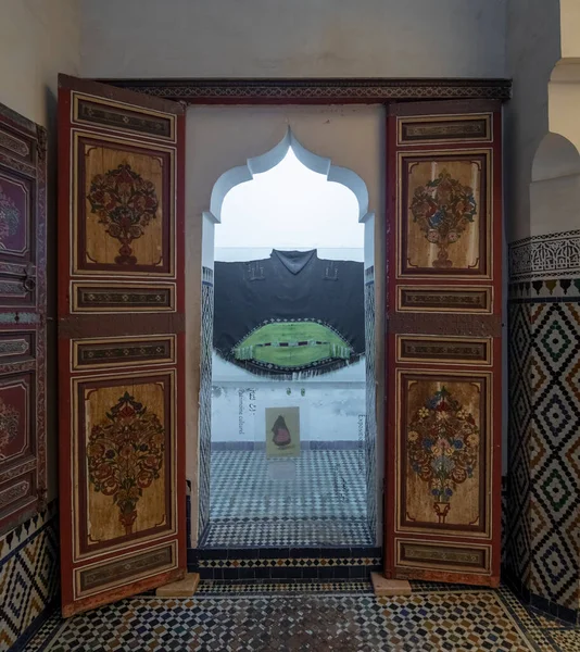 Marrakech Marrocos Janeiro 2019 Interior Museu Marrakech Localizado Palácio Dar — Fotografia de Stock