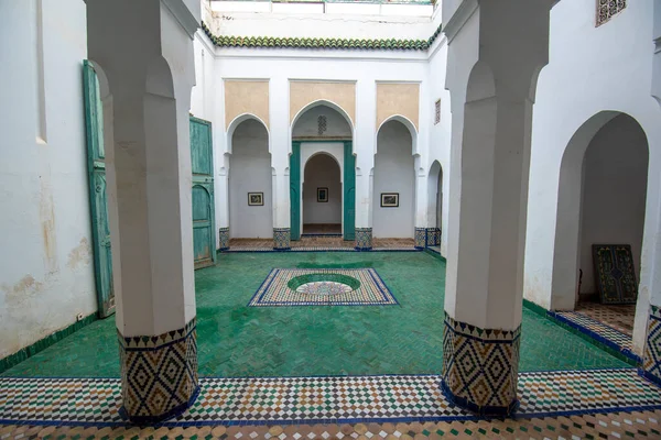 Marrakech Marokkó 2019 Január Marrákesi Múzeum Belseje Dar Menebhi Palotában — Stock Fotó