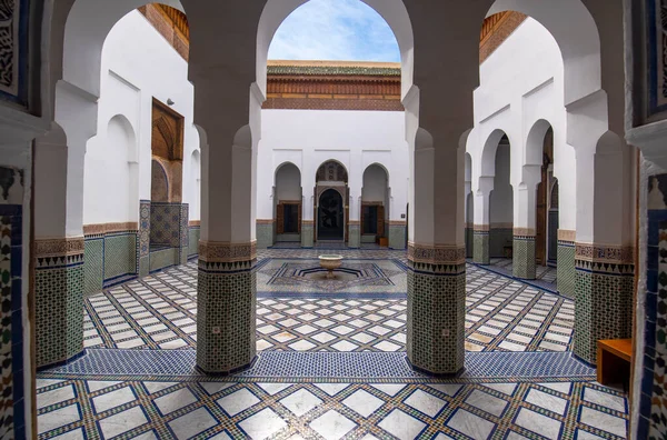 Μαρακές Μαρόκο Ιουλίου 2019 Εσωτερικό Του Dar Said Μουσείο Μαροκινών — Φωτογραφία Αρχείου