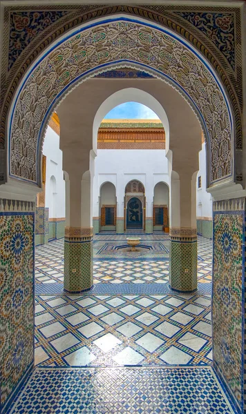 Marrakech Morocco July 2019 Dar Said Museum Moroccan Arts Crafts — стокове фото