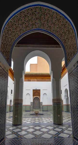 Marrakech Maroko Červenec 2019 Uvnitř Interiéru Dar Said Muzeum Marockého — Stock fotografie