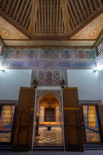 Marrakech Marocco Luglio 2019 Interno Dar Said Museo Arti Mestieri — Foto Stock