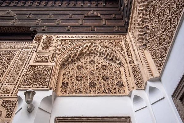 Marrakech Morocco Janeiro 2019 Interior Belo Antigo Palácio Bahia Uma — Fotografia de Stock