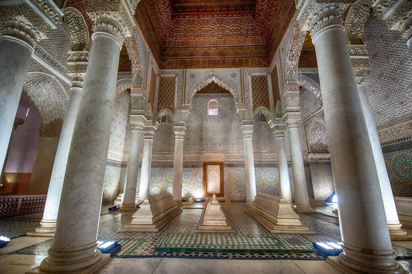 Marrakech 모로코 2019 Saadian Tombs 무덤들은 왕조의 묘소들 마로크 마라케시의 — 스톡 사진