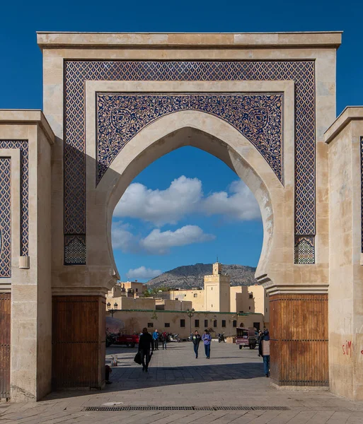 Fes Marokko Juni 2019 Bab Rcif Een Van Beroemde Poort — Stockfoto