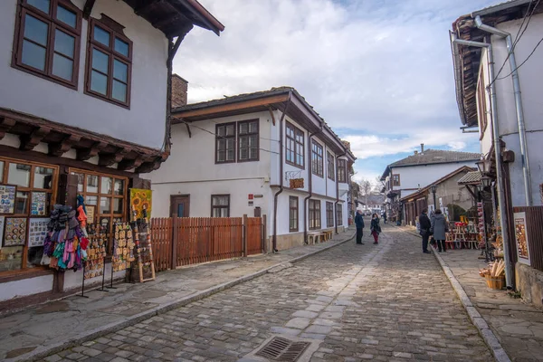 Tryavna Bulgarie Février 2019 Anciennes Maisons Dans Ville Historique Tryavna — Photo
