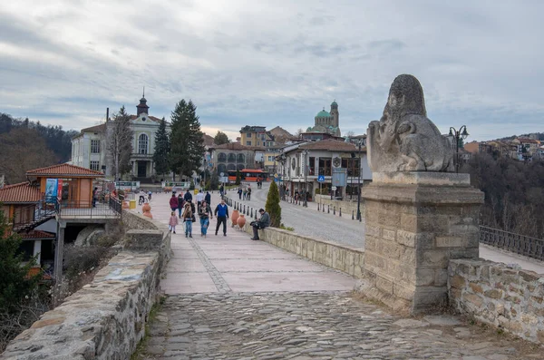 Veliko Tarnovo Βουλγαρία March 2019 Όμορφη Πανοραμική Θέα Από Φρούριο — Φωτογραφία Αρχείου