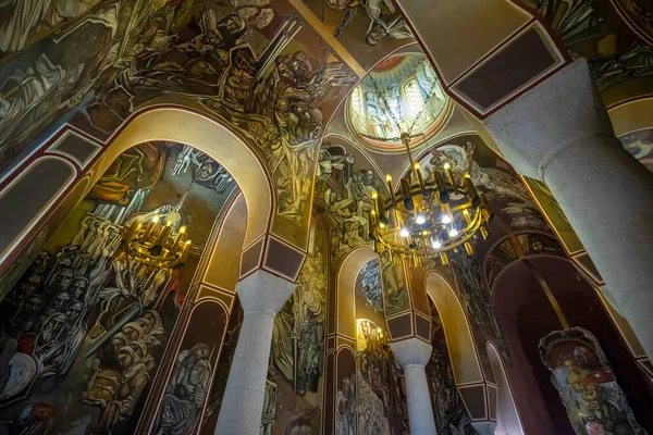 Veliko Tarnovo Bulgária Março 2019 Vista Interior Igreja Ortodoxa Oriental — Fotografia de Stock