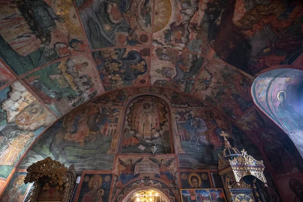 Veliko Tarnovo Bulgaria Marzo 2019 Interno Del Monastero Bulgaro Medievale — Foto Stock