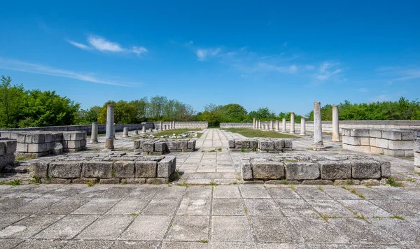 Pliska Bulgarije Ruïnes Van Grote Basiliek Grootste Christelijke Kathedraal Middeleeuws — Stockfoto