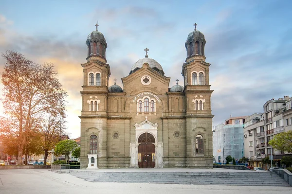 Katedralen Heliga Cyril Och Methodius Ortodoxa Kyrkan Burgas Bulgarien Vid — Stockfoto