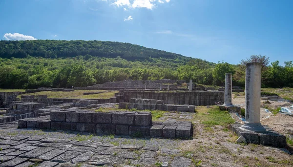 Gran Preslav Veliki Preslav Shumen Bulgaria Ruinas Capital Del Primer — Foto de Stock