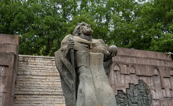Monument Middeleeuwse Vesting Van Bulgaarse Tsaar Samuil Bij Het Dorp — Stockfoto