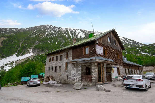 Pirin Bulgaria 2020 Vihren Chalet Hut 皮林山徒步旅行者公共庇护所 — 图库照片