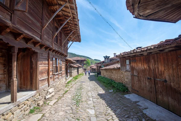 Zheravna Kotel Bulgarien Mai 2019 Architekturreservat Mit Rustikalen Häusern Und — Stockfoto