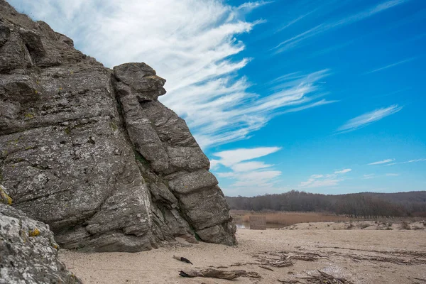 Sfinks Bułgarii Formacja Skalna Plaży Sinemorets — Zdjęcie stockowe