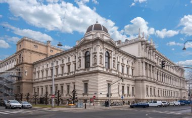 Viyana, Avusturya - 29.01.2020: Viyana Üniversitesi, Wien 'de bulunan bir devlet üniversitesidir. Dük 4. Rudolph tarafından 1365 yılında kurulmuştur..