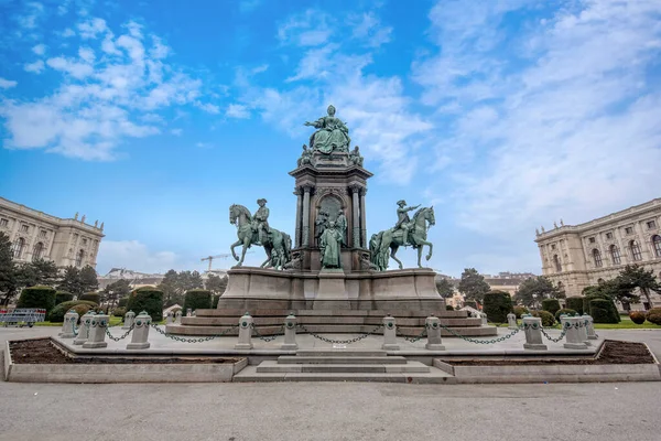 Wiedeń Austria 2020 Pomnik Marii Teresy Maria Theresien Denkmal Przed — Zdjęcie stockowe