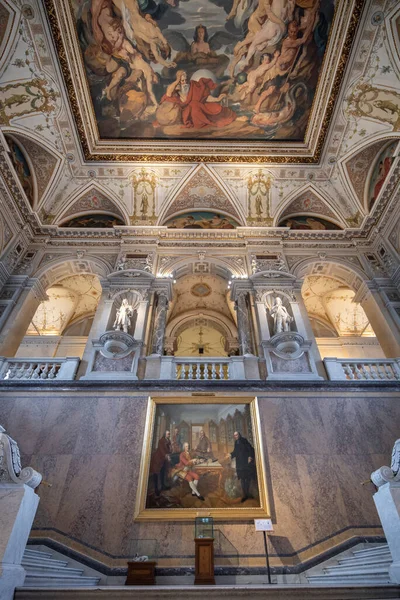 奥地利维也纳 2020年1月29日 自然历史博物馆 自然史博物馆 维也纳最大 最古老的博物馆 巴洛克宫 — 图库照片
