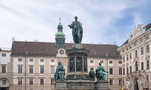 Vídeň Rakousko 2020 Památník Císaře Františka Rakouska Vnitřním Burghofu Hofburgském — Stock fotografie