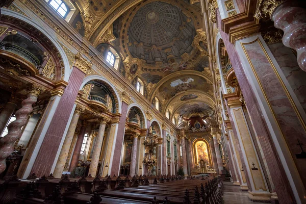 Vienna Austria 2020 Interno Della Chiesa Dei Gesuiti Jesuitenkirche Conosciuta — Foto Stock