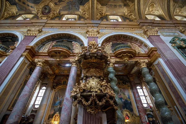 Viena Austria 2020 Iglesia Jesuita Jesuitenkirche Interior También Conocida Como — Foto de Stock
