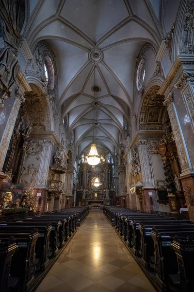 Viena Austria 2020 Interior Iglesia Franciscana Dedicado San Jerónimo San — Foto de Stock