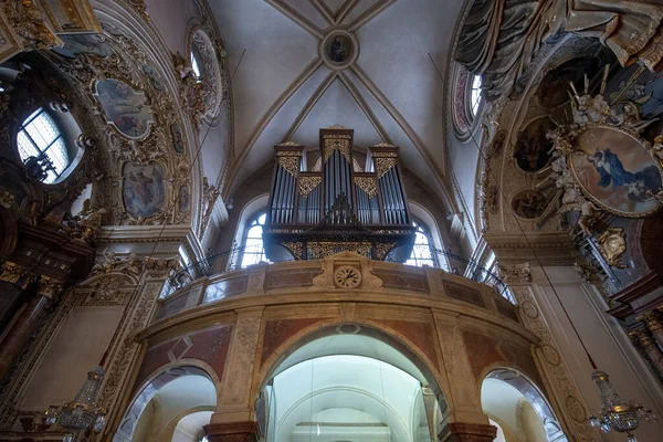 Vídeň Rakousko 2020 Interiér Františkánského Kostela Zasvěcený Jeronymu Byl Postaven — Stock fotografie