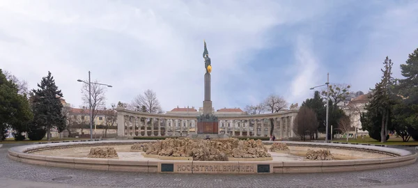 Відень Австрія 2020 Меморіал Радянської Війни Відомий Пам Ятник Героям — стокове фото