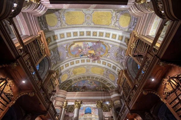 Vienna Austria 2020 Interior Austrian National Library Located Neue Burg — Stock Photo, Image