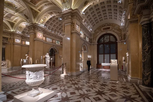 Viena Áustria 2020 Interior Museu História Arte Kunsthistorisches Museum Maior — Fotografia de Stock