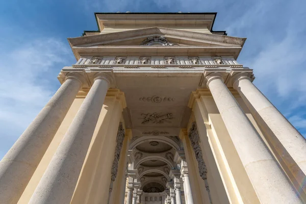 Vienna Austria 2020 Gloriette Great Parterre Giardino Palazzo Schoenbrunn Schloss — Foto Stock