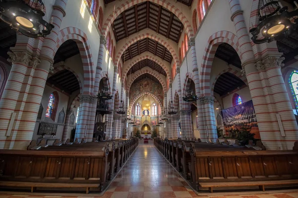 Bécs Ausztria 2020 Szent Brigitta Templom Belseje Brigittakirche Egy Római — Stock Fotó