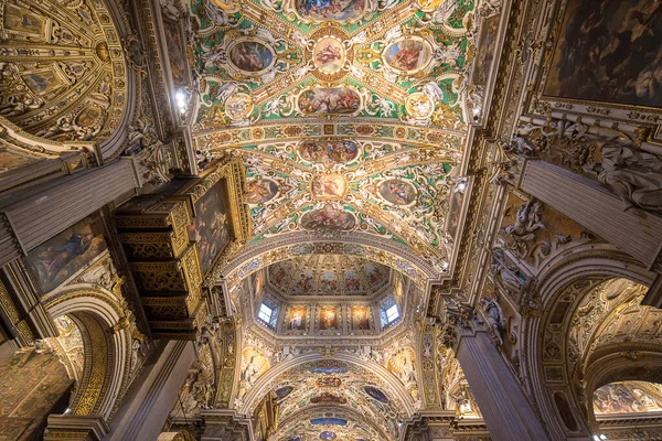 Bergamo Olaszország 2020 Santa Maria Maggiore Bazilika Belseje Templom Román — Stock Fotó