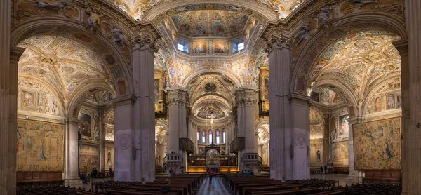 Bergamo Itálie 2020 Interiér Basilica Santa Maria Maggiore Kostel Románská — Stock fotografie