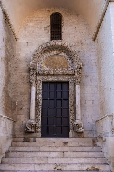 Bari Puglia Olaszország 2019 Február Szent Miklós Bazilika San Nicola — Stock Fotó
