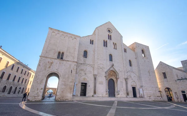Bari Puglia Italia Febrero 2019 Basílica San Nicolás San Nicola — Foto de Stock
