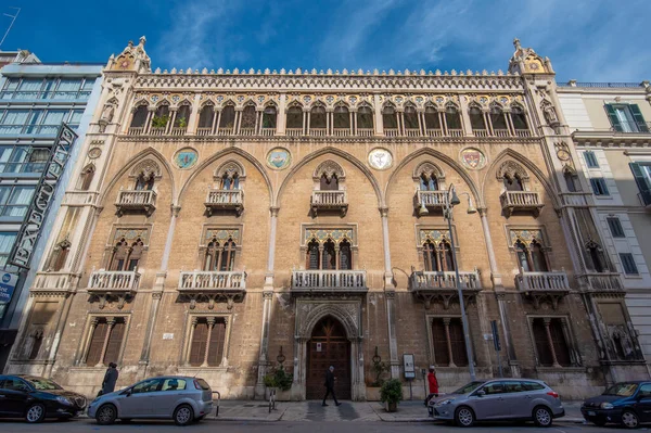 Bari Pouilles Italie Février 2019 Palais Palazzo Fizzarotti Bâtiment Style — Photo