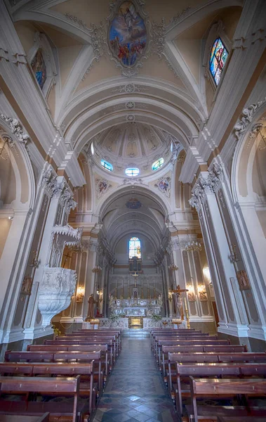 Ostuni Italia 2020 Interior Iglesia Barroca Chiesa San Francesco Assisi — Foto de Stock