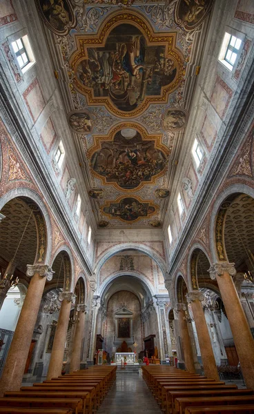 Ostuni Puglia Itália Interior Catedral Católica Romana Apúlia Dedicação Assunção — Fotografia de Stock