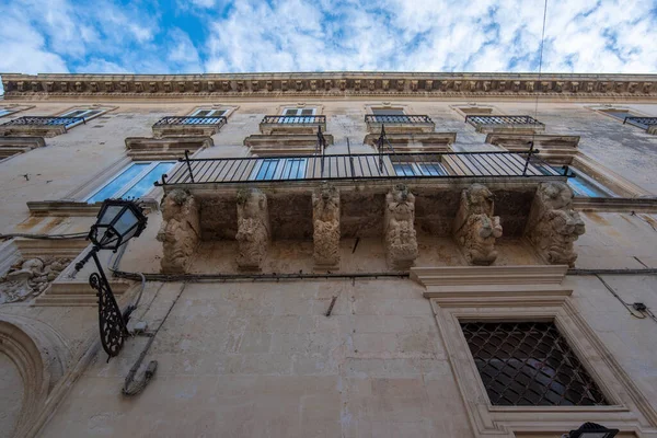Lecce Puglia Talya Mart 2019 Ortaçağ Sokağı Eski Şehrin Tarihi — Stok fotoğraf