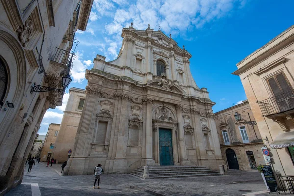 Fachada Igreja Barroca Antiga Santa Irene Centro Histórico Cidade Velha — Fotografia de Stock