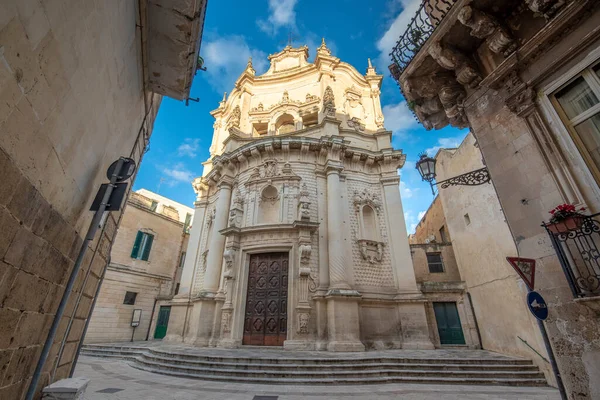Lecce Puglia Italia Marzo 2019 Fachada Iglesia Católica San Matteo — Foto de Stock