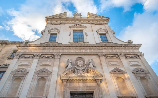 Lecce Puglia Italien Mars 2019 Fasad Den Katolska Kyrkan Jesus — Stockfoto