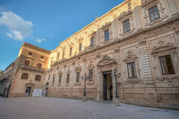 Palazzo Della Provincia Sarayı Talya Nın Puglia Eyaletinin Eski Barok — Stok fotoğraf
