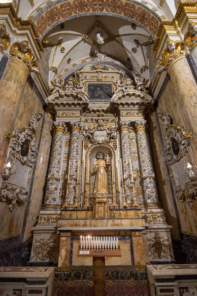 Lecce Puglia Itália Março 2019 Interior Catedral Virgem Maria Basílica — Fotografia de Stock