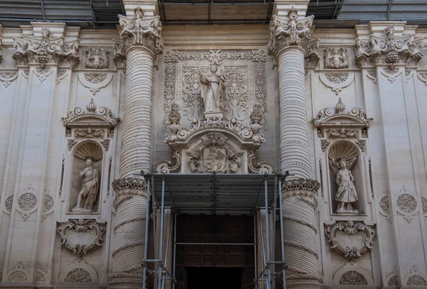 Lecce Pouilles Italie Mars 2019 Façade Église Giovanni Battista Basilique — Photo
