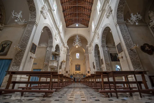 Lecce Puglia Italia Marzo 2019 Interior Iglesia Arciconfraternita Maria Addolorata — Foto de Stock