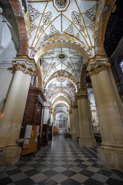 Lecce Puglia Olaszország 2019 Március Szűz Mária Székesegyház Belseje Basilica — Stock Fotó